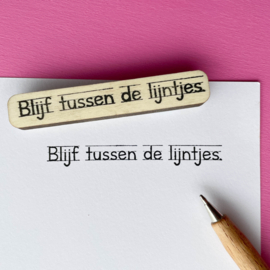 Stempel - Blijf tussen de lijntjes