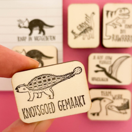 Stempel ankylosaurus - knotsgoed gemaakt!