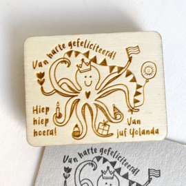 Stempel gepersonaliseerd 'octopus'