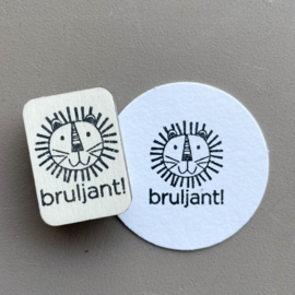 Stempel leeuw - bruljant!