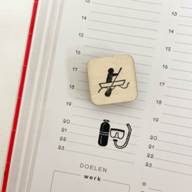 Stempel mini - roeien