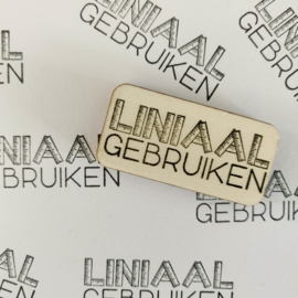 Stempel liniaal gebruiken