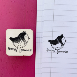 Stempel mindset - ijverig gewerkt!