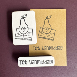 Stempel - lezende peer