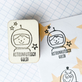 Stempel astronaut - astronautisch goed!