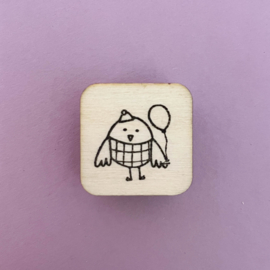 Stempel mini - feestvogeltje