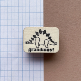 Stempel dino - grandioos!