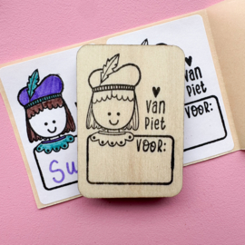 Stempel - label van Piet