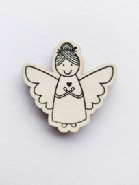 Stempel engel met hartje