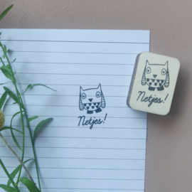 Stempel uil - Netjes!