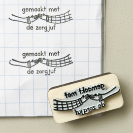 Stempel - gemaakt met de zorgjuf