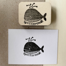 Stempel walvis - spetterend! 