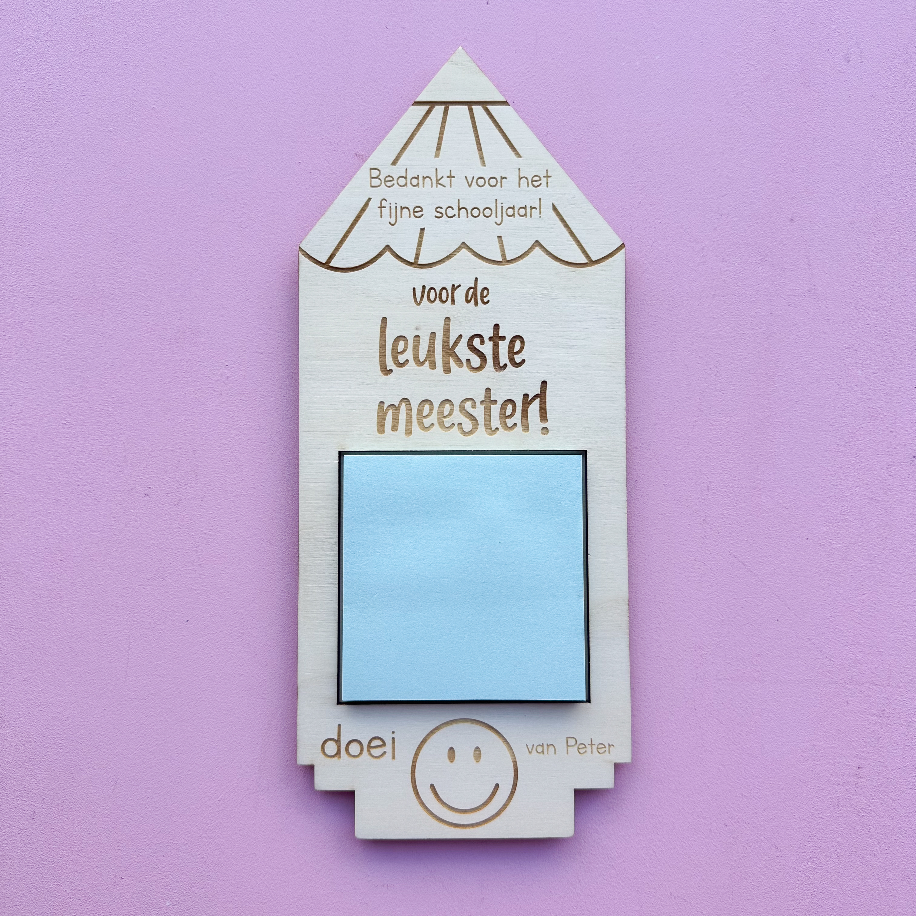 Memohouder - juf of meester