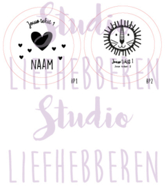 Ontbijtplank rond gezin gepersonaliseerd