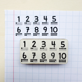 Stempel – Getalbeeld 1–10