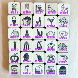 Set van 5 plan mini's - thema voeding