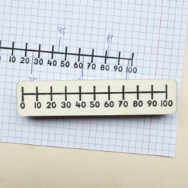 Stempel – Getallenlijn 0–100