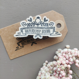 Stempel hieperdepiep hoera