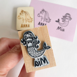 Stempel gepersonaliseerd NAAM + ILLUSTRATIE