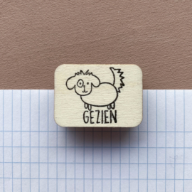 Stempel hond - gezien