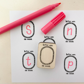 Stempel letter van de week