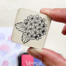 Stempel bloem - hortensia