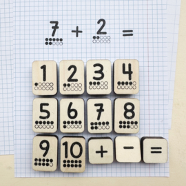 Stempel – Set losse getalbeelden 1–10