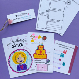 Invulkaarten voor mama, papa, opa of oma