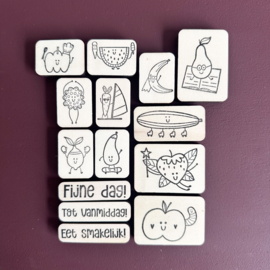 Stempelset – broodtrommelbriefjes