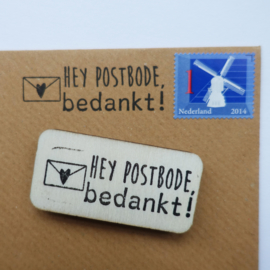 Stempel Postbode bedankt!