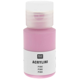 Acrylini verf - felroze