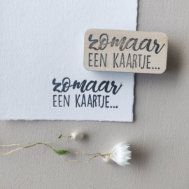 Stempel zomaar een kaartje