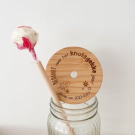 Set drinkbeker knotsgek gepersonaliseerd