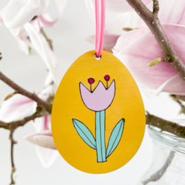 Houten DIY figuur - paasei