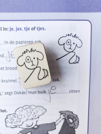 Stempel - krul hond