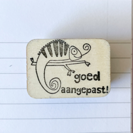 Stempel kameleon - goed aangepast!