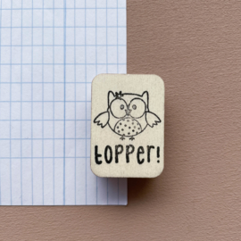 Stempel uil - topper!