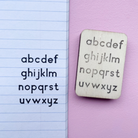 Stempel - Alfabet kleine letters