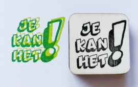 Stempel Je kan het!