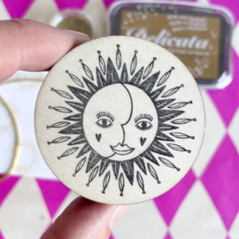 Stempel maan / zon - groot