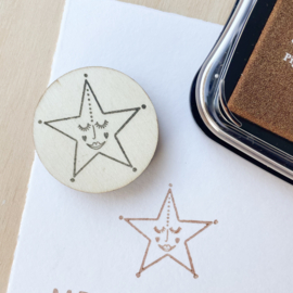 Stempel ster gezicht