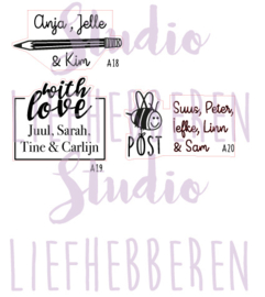 Stempel gepersonaliseerd ADRES/FAMILIE