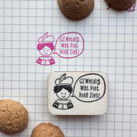 Stempel - geweldig wat piet hier ziet!