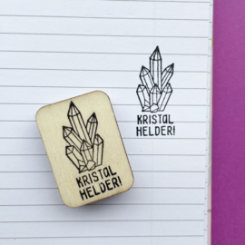Stempel kristal HELDER!