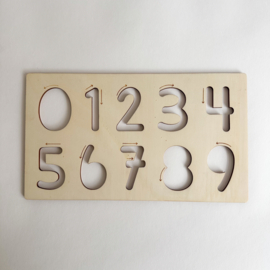 Houten schrijfvorm cijfers