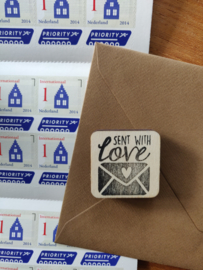 Stempel send with love