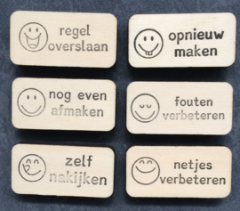 Stempel fouten verbeteren