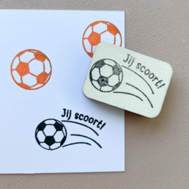 Stempel voetbal - Jij scoort!