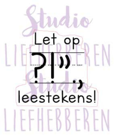 Stempel leestekens