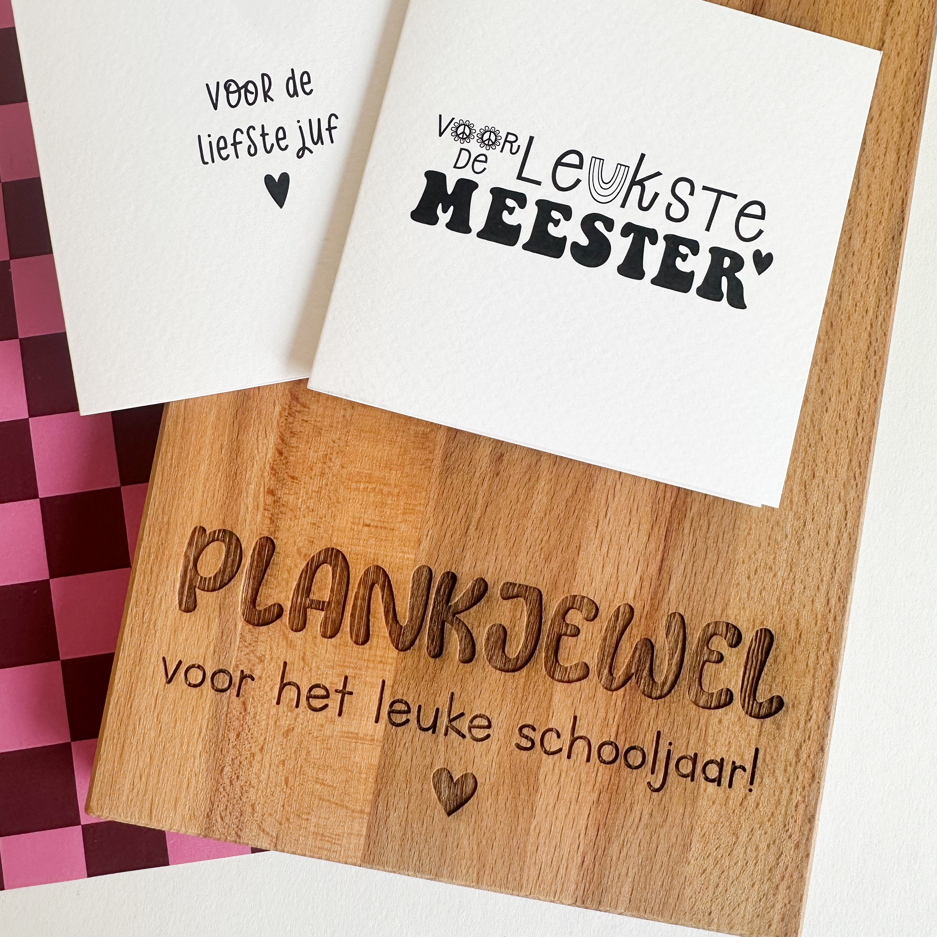 Borrelplankje - PLANKJEWEL voor het leuke schooljaar!